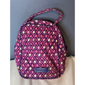 Vera Bradley Lunch Bunch Cooler  Bag Katalina Pink Diamonds Geometric Insulated